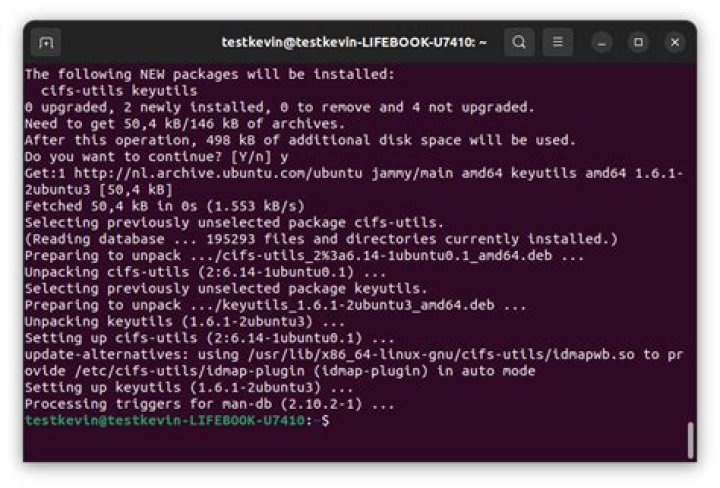 Install cifs-utils