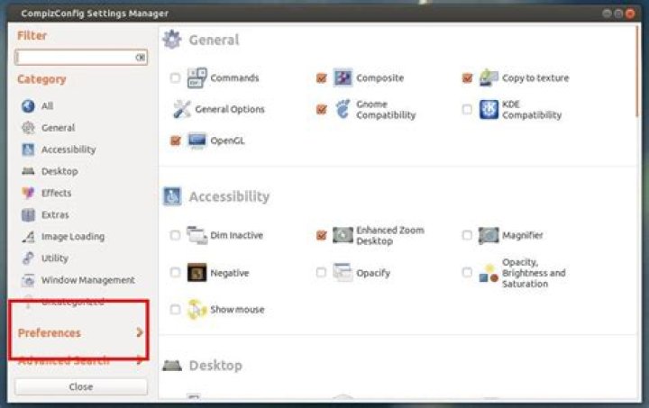 Install CompizConfig Settings Manager