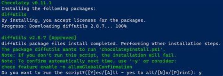 install diffutils