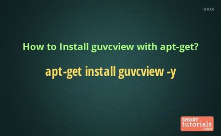 Install guvcview