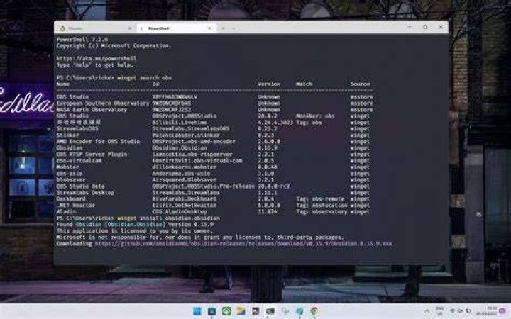install package