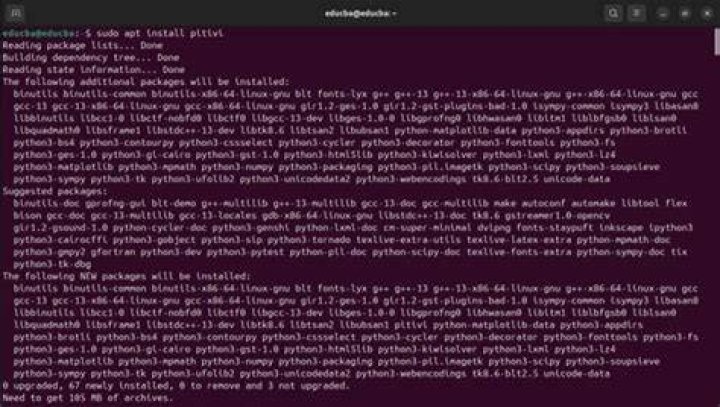 Install pitivi