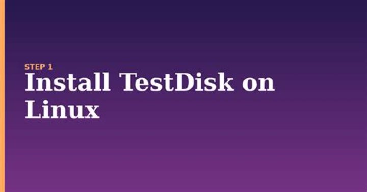 Install testdisk