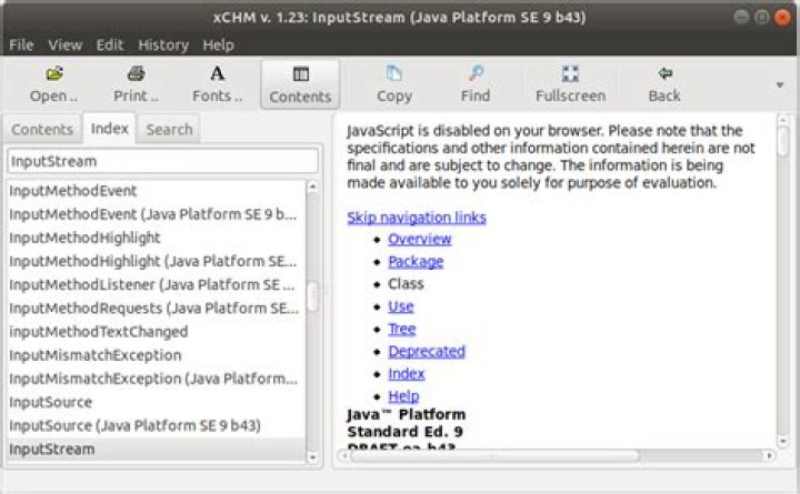 Install xchm