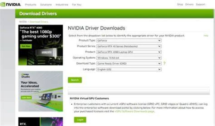Installing a Nvidia driver manually with apt update