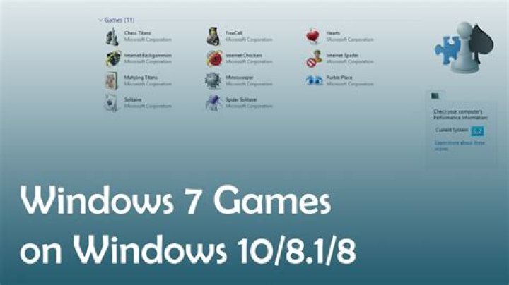 Installing Windows 7 games on Windows 8