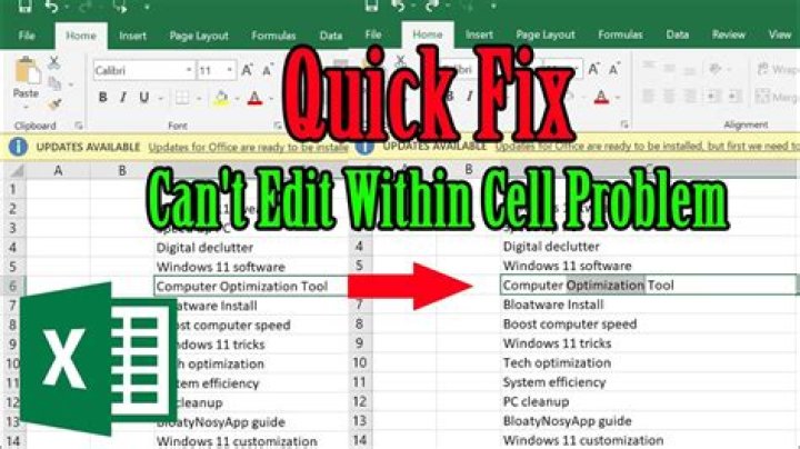 Intermittantly can't edit Excel cell