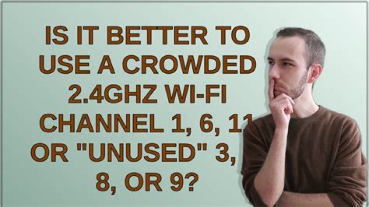 Is it better to use a crowded 2.4GHz Wi-Fi channel 1, 6, 11 or 