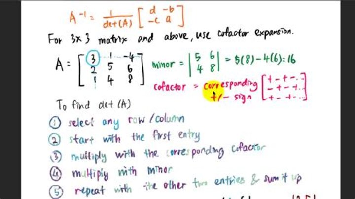 Is it possible to apply cofactor expansion to a $2$x$2$ matrix? Why is the determinant of a constant seemingly one?