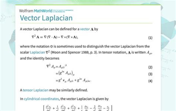 Is the Laplacian a vector or a scalar?