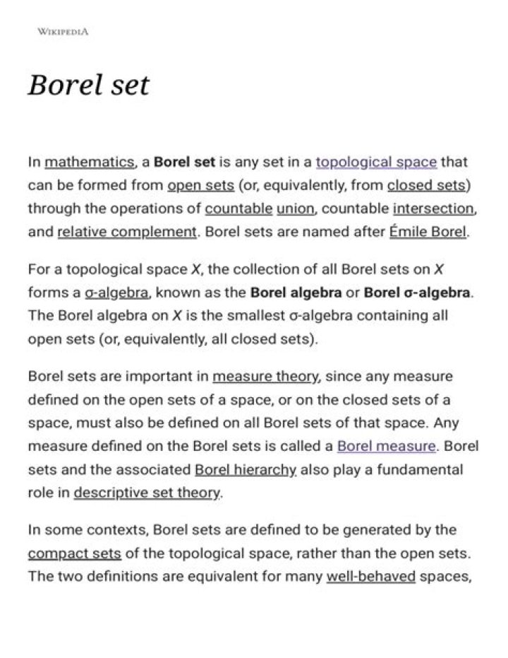 Is the support of a Borel measure measured the same as the whole space?