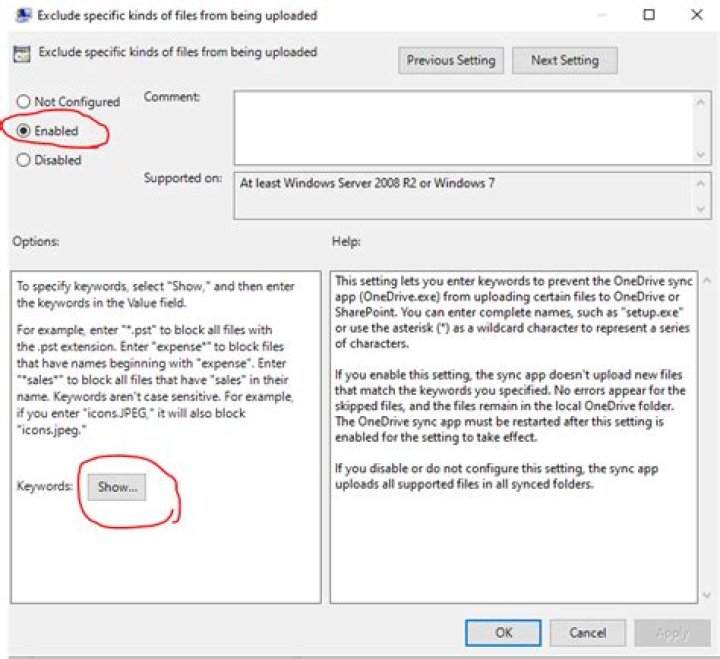 Is there a .gitignore for OneDrive?