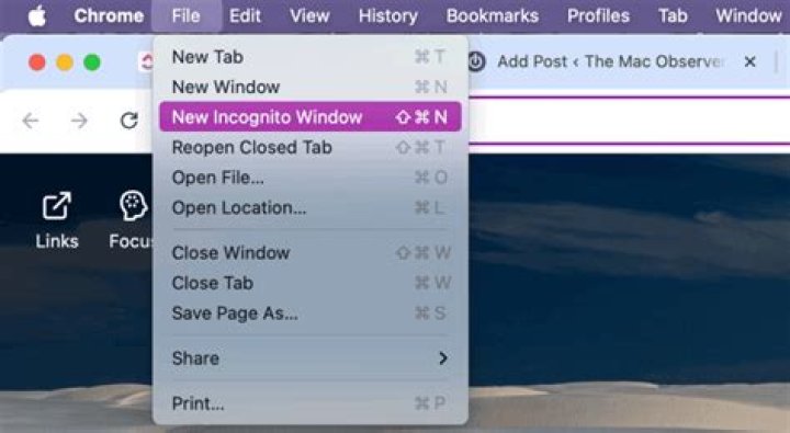 Is there a way to open an incognito tab as oppose to a incognito window in Chrome?
