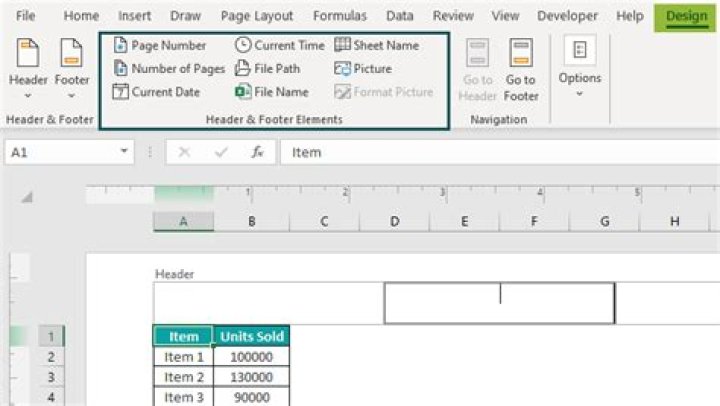 Is there a way to restrict header and footer of an excel form?
