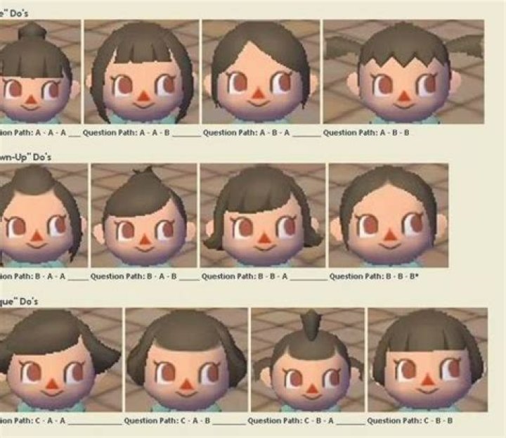 Is there an Animal Crossing City Folk face guide?