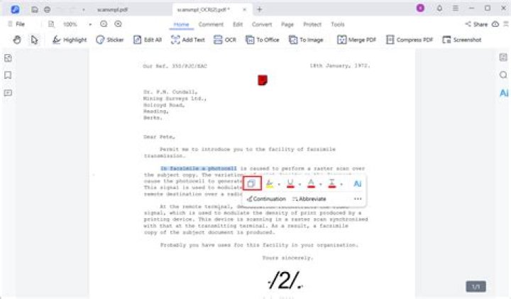 Is there an efficient way to copy text from a PDF without the line breaks?