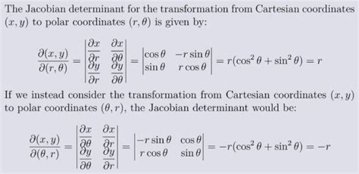 Jacobian Matrix in 'Polar Coordinates'..?
