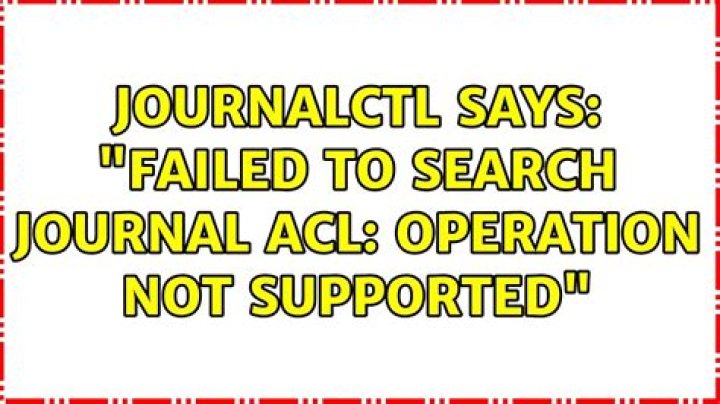 Journalctl says: 