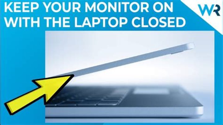 Keep external monitor on when laptop is closed