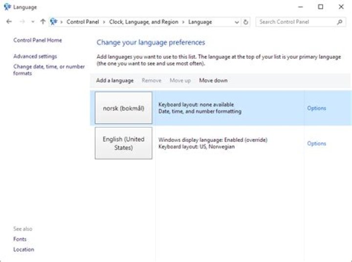 Keyboard language keeps changing in Windows 10