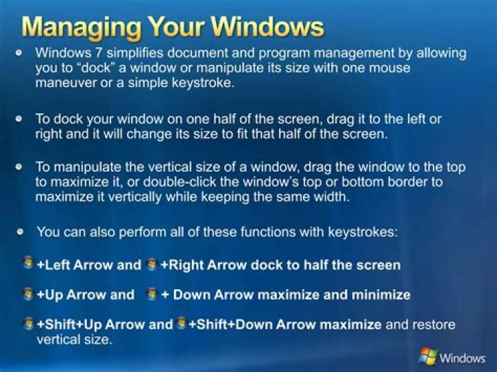Keystroke to maximize along the vertical only in Windows 7?