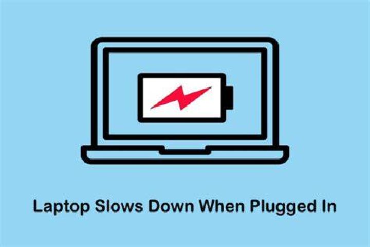 Laptop slows down while charging battery