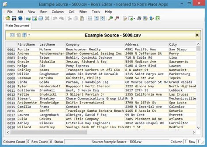 Light text editor for CSV file? [closed]