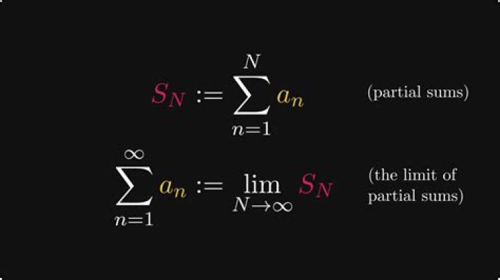 Limit of infinite sequence from partial sum