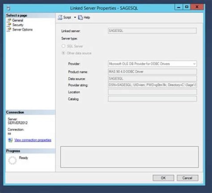 Linked Server Properties