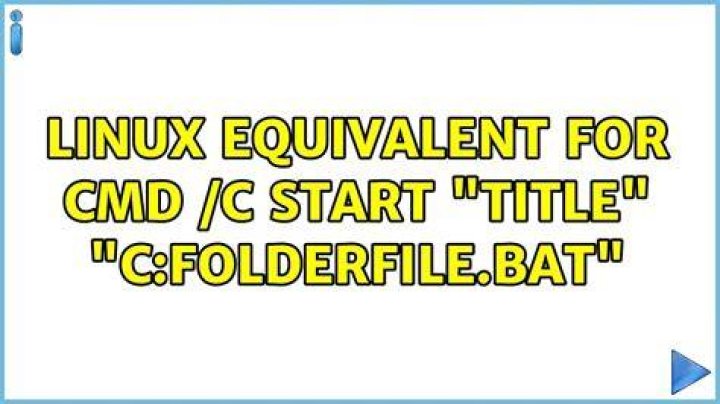 Linux equivalent for «cmd /C start 