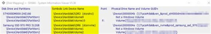 List every \Device\Harddiskvolume.?