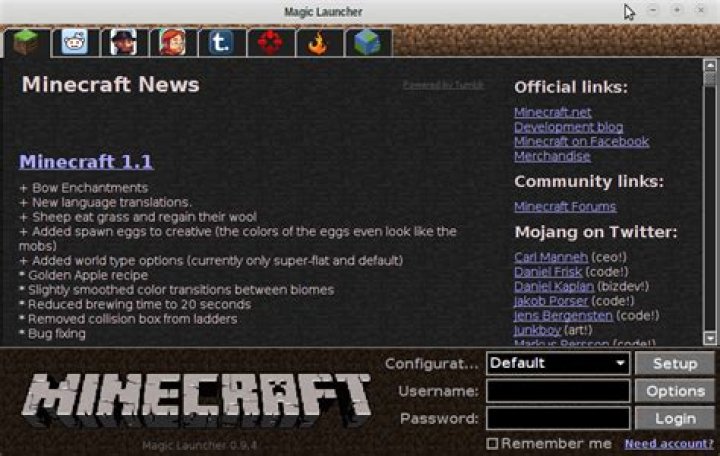MagicLauncher Setup Dialog