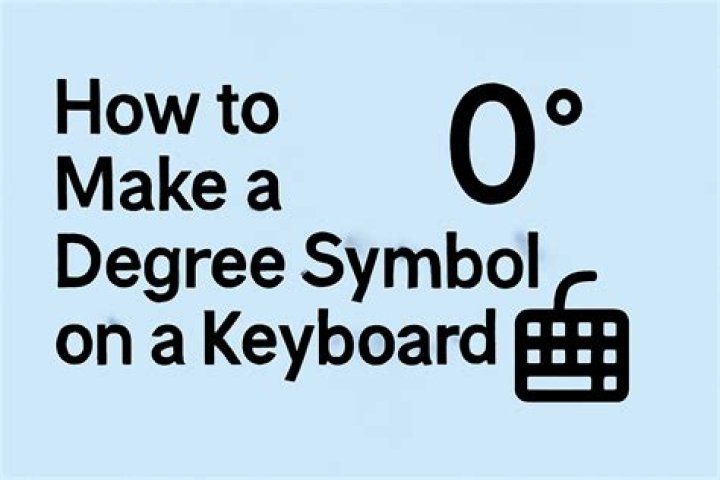 Make the degree symbol on the top of letter