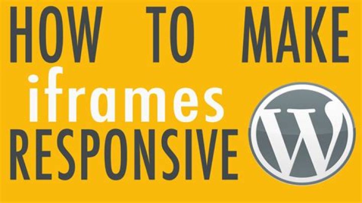 Making an iframe responsive