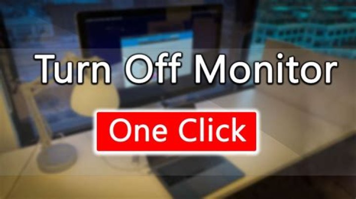 Manually turn off monitor