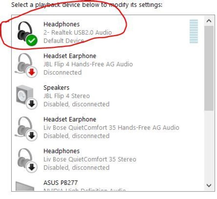 Microphone being recognized as headphones in windows 10 using a usb-c