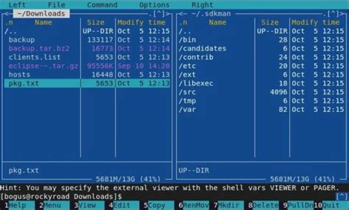 Midnight Commander Screenshot