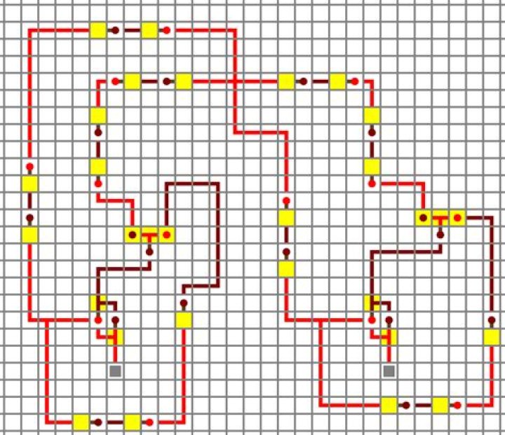 Minecraft redstone circuit turns off all other circuits after any of them are turned on