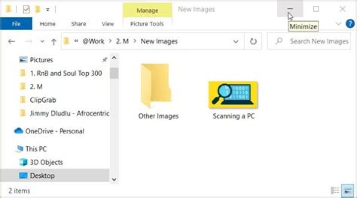 Minimize window