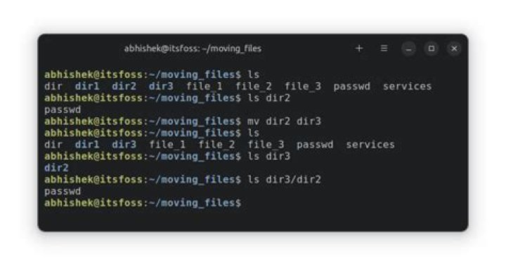 Move files and folders recursively on Linux