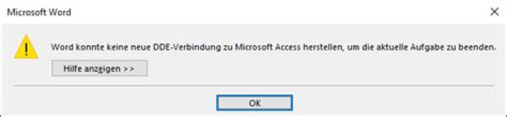 MS Word mail merge: 