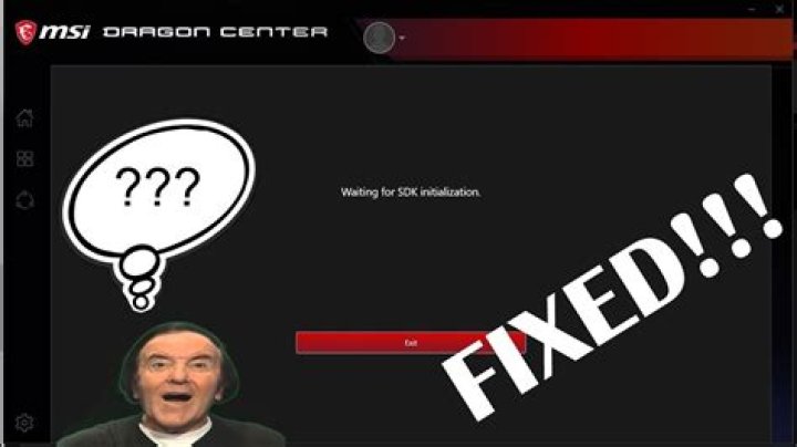 MSI Dragon Center stuck on 