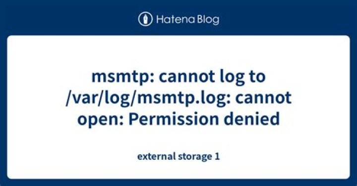 msmtp cannot write to /var/log/msmtp/msmtp.log