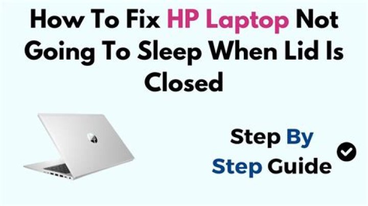 My laptop will not sleep when I close the lid