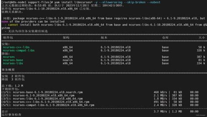 mysql:error while loading shared libraries