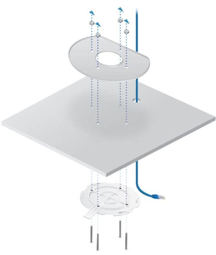 nanoHD ceiling mounted in basement