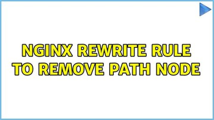 Nginx rewrite rule to remove path node