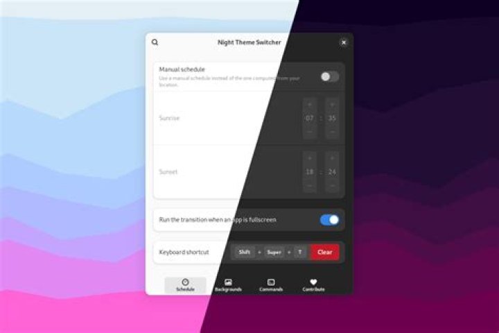 Night Theme Switcher Themes tab