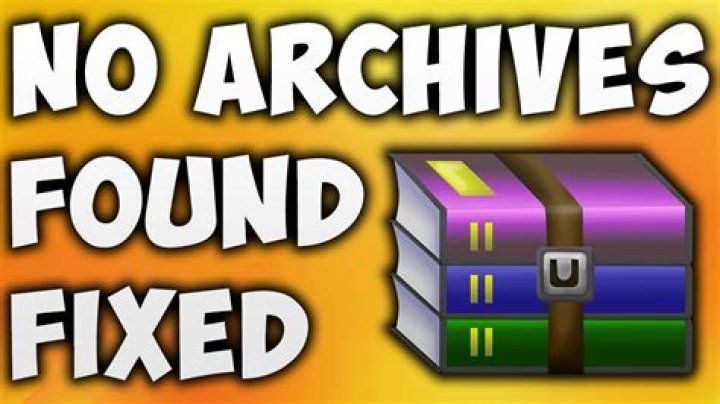 No archives found