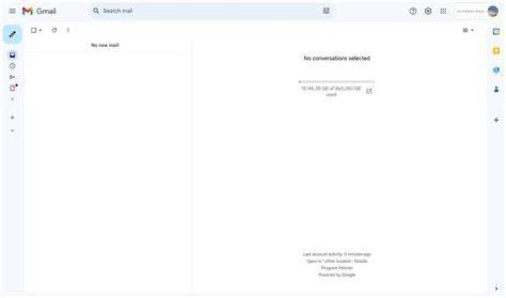 no new emails